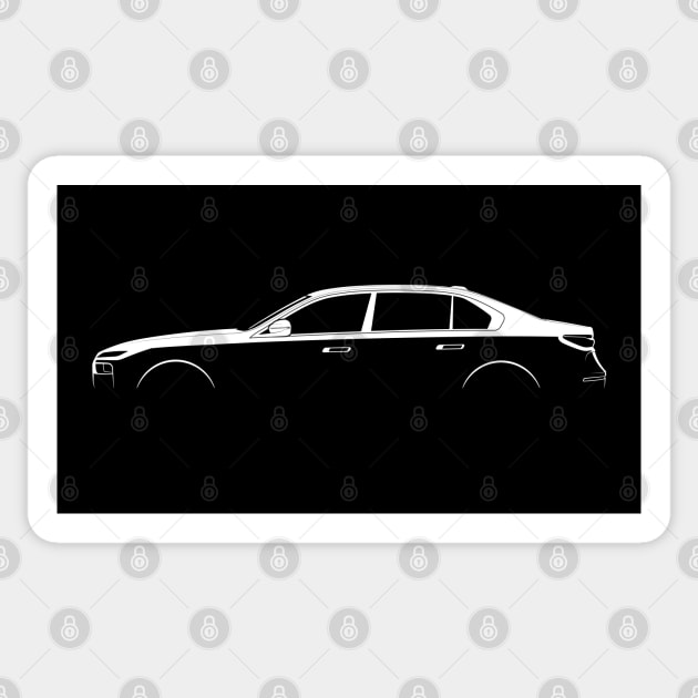 BMW 7 Series (G70) Silhouette Sticker by Car-Silhouettes